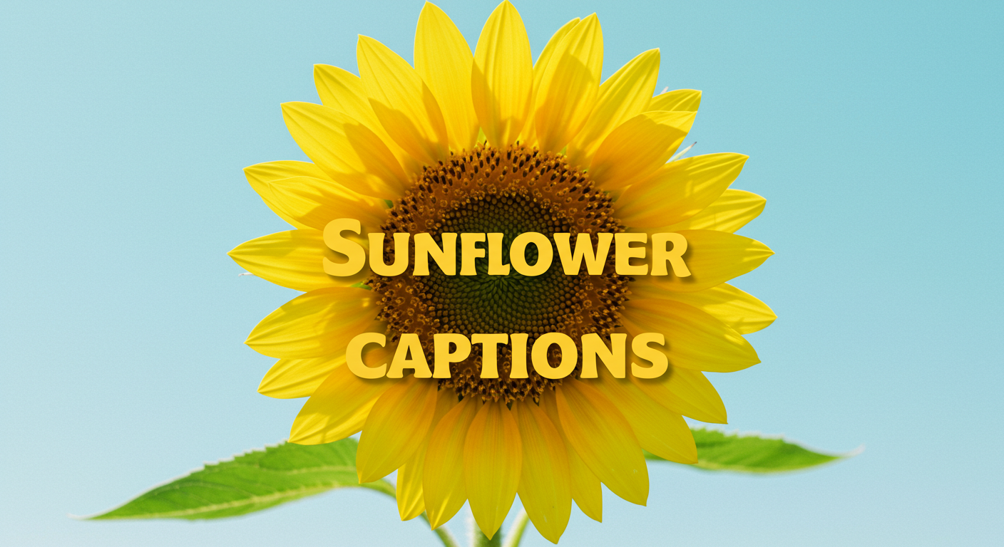 270+ Sunflower Instagram Captions to Brighten Your Feed!