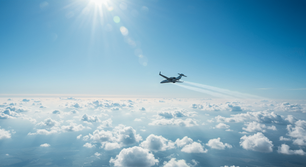 Flying In sky